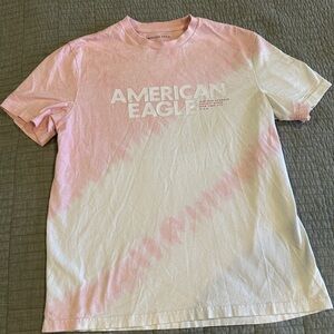 Pink and White American Eagle T Shirt